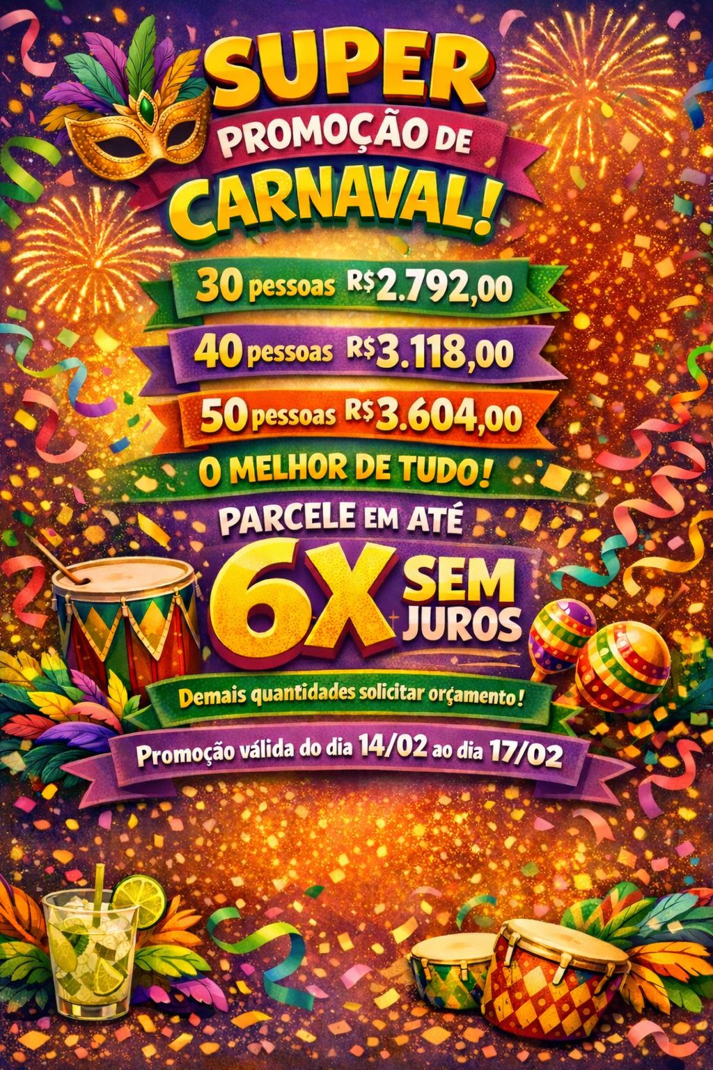 Buffet Pulando  e Brincando 